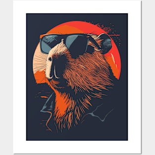 Stay Cool, be Capy (Capybara) Posters and Art